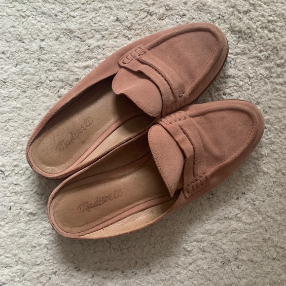 Madewell Elinor Loafer Mule in Dusty Clay Suede - Picture 5 of 6
